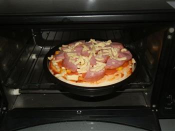 胡萝卜火腿披萨的做法步骤8