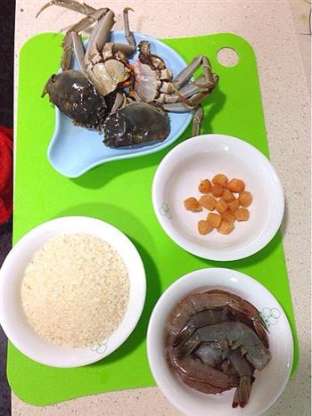 砂锅虾蟹粥的做法步骤3