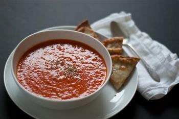 烤红椒番茄汤的做法步骤3