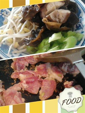 茭白香菇黑木耳炒肉片的做法步骤4