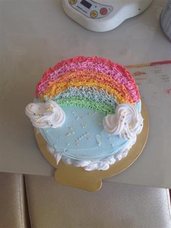 彩虹蛋糕6寸的做法图解6