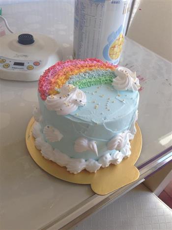 彩虹蛋糕6寸的做法步骤7