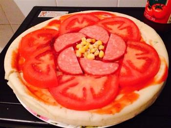 番茄披萨的做法图解3