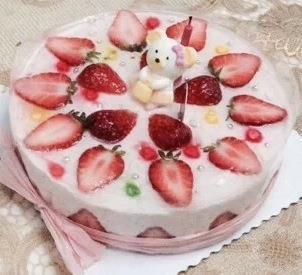 草莓冻芝士蛋糕的做法步骤9