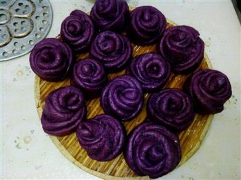 紫薯玫瑰馒头的做法图解10