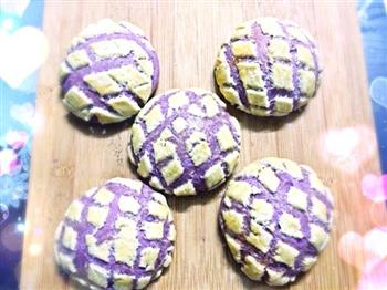 紫薯燕麦菠萝包的做法图解7