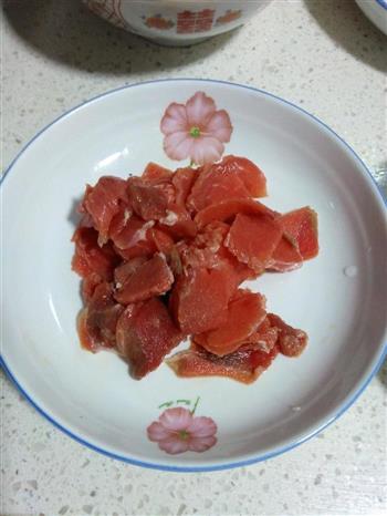 菜花香菇炒肉片的做法步骤4