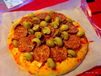意大利蘑菇披萨的做法图解4