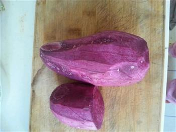 刀切馒头，紫薯馒头的做法步骤3