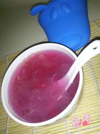 冰糖紫薯银耳汤的做法步骤3