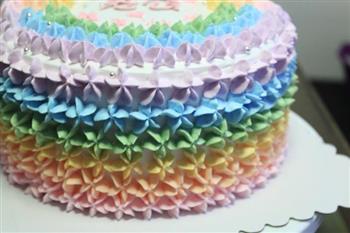 全新0失败 彩虹蛋糕 8寸6寸通用的做法步骤11