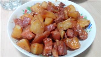 叉烧土豆炖肉的做法步骤3