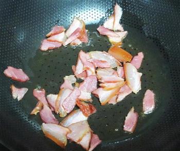 青笋杏鲍菇炒腊肉的做法图解2