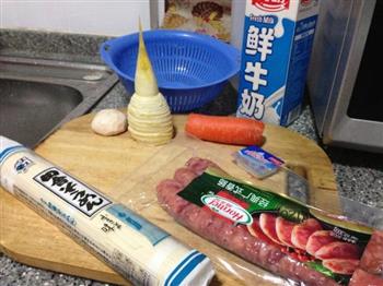 奶油炖菜面条的做法步骤1
