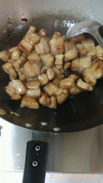 红烧肉焖干豆角的做法步骤8