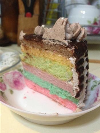 最简单步骤的彩虹蛋糕的做法步骤8
