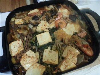 韩式海鲜牛肉锅的做法图解5
