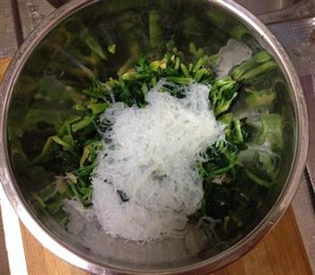 香麻菠菜拌粉丝的做法步骤3