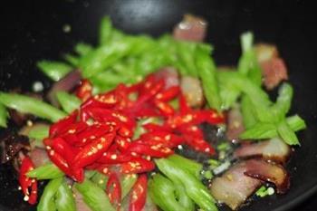 蕨菜炒腊肉的做法步骤6