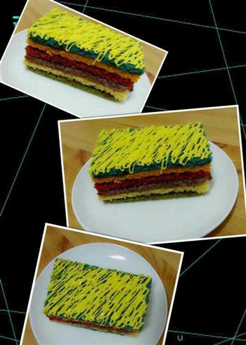 我的第一个翻糖彩虹磅蛋糕繁花似锦的做法步骤1