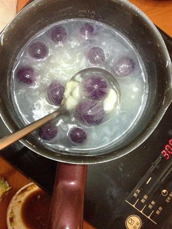 姜薯紫薯水晶汤圆的做法步骤6