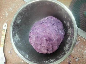 芝心紫薯球的做法步骤3