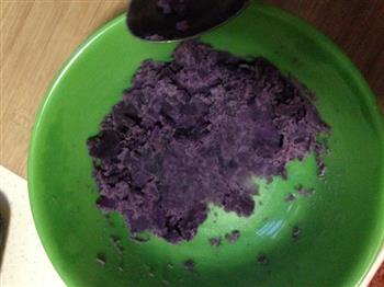 微波炉紫薯麻团的做法步骤3