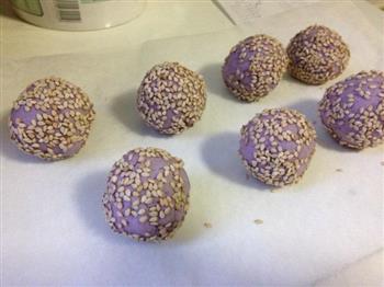 微波炉紫薯麻团的做法步骤7