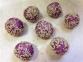 微波炉紫薯麻团的做法步骤8