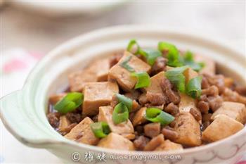 用不完的豆腐如何保存-肉末烧豆腐的做法步骤9