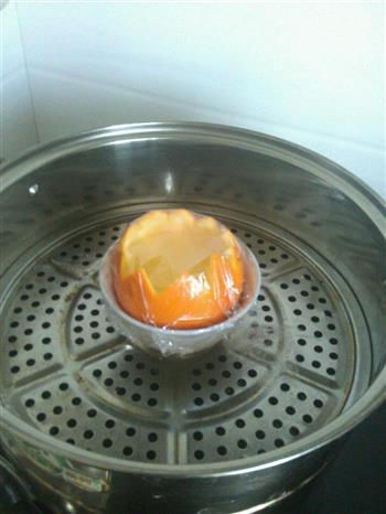 甜橙蒸蛋的做法图解6