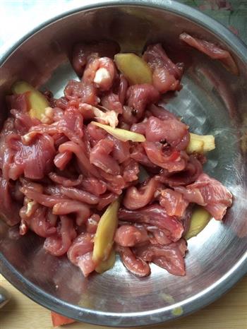 皮豇豆炒肉的做法步骤2