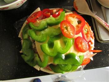 电饼铛-时蔬虾仁比萨的做法图解12
