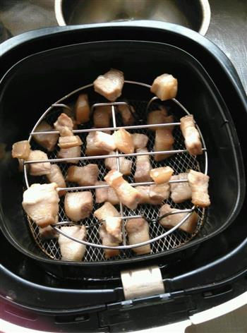 气炸锅 香菇豆腐鸡蛋红烧肉的做法图解4