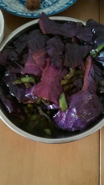 清炒紫包菜的做法图解4