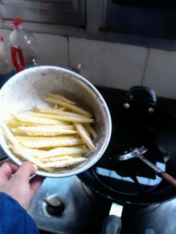 油炸土豆丝的做法步骤4