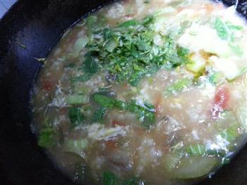美味的西红柿疙瘩汤的做法步骤9