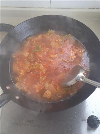 韩式泡菜火锅面的做法步骤2