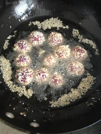 油炸紫薯球的做法步骤5