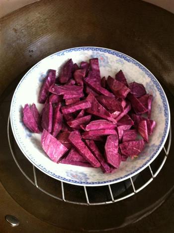 花样紫薯馒头的做法步骤2