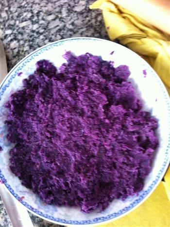 花样紫薯馒头的做法步骤7
