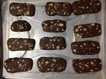 巧克力杏仁饼干的做法步骤7