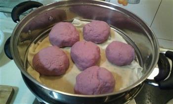 紫薯馒头的做法步骤4