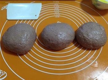 紫薯豌豆黄面包的做法图解4