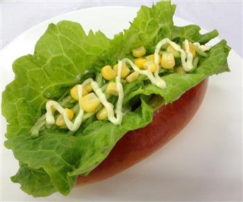 玉米沙拉三明治的做法步骤7