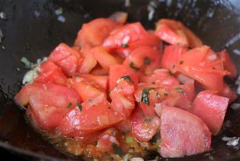 香椿西红柿蛋汤的做法步骤3