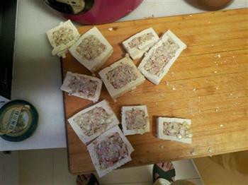 简易油煎虾仁豆腐盒子的做法步骤5