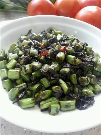 橄榄菜炒四季豆的做法步骤4