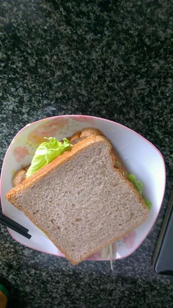 懒人全麦午餐肉三明治的做法步骤4