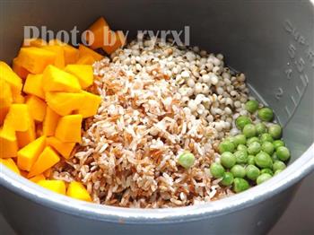 红米薏仁南瓜饭的做法步骤6